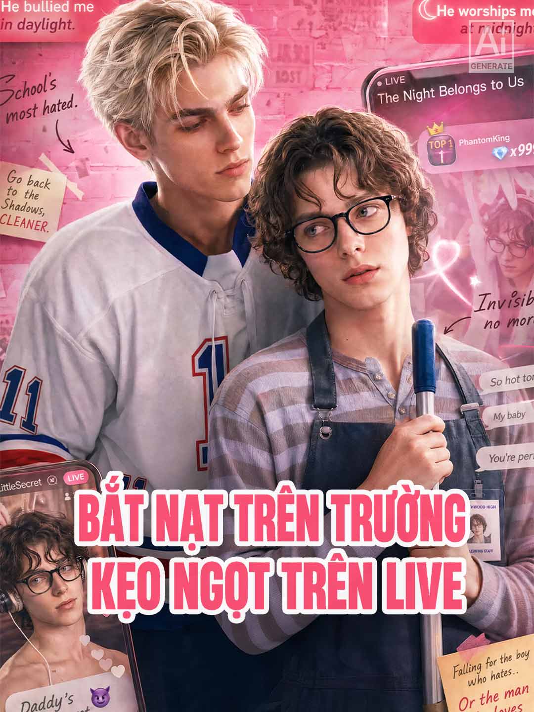 Poster phim ngắn BẮT NẠT TRÊN TRƯỜNG KẸO NGỌT TRÊN LIVE