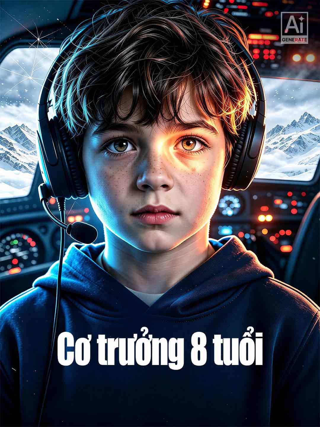 Poster phim ngắn Cơ Trưởng 8 Tuổi