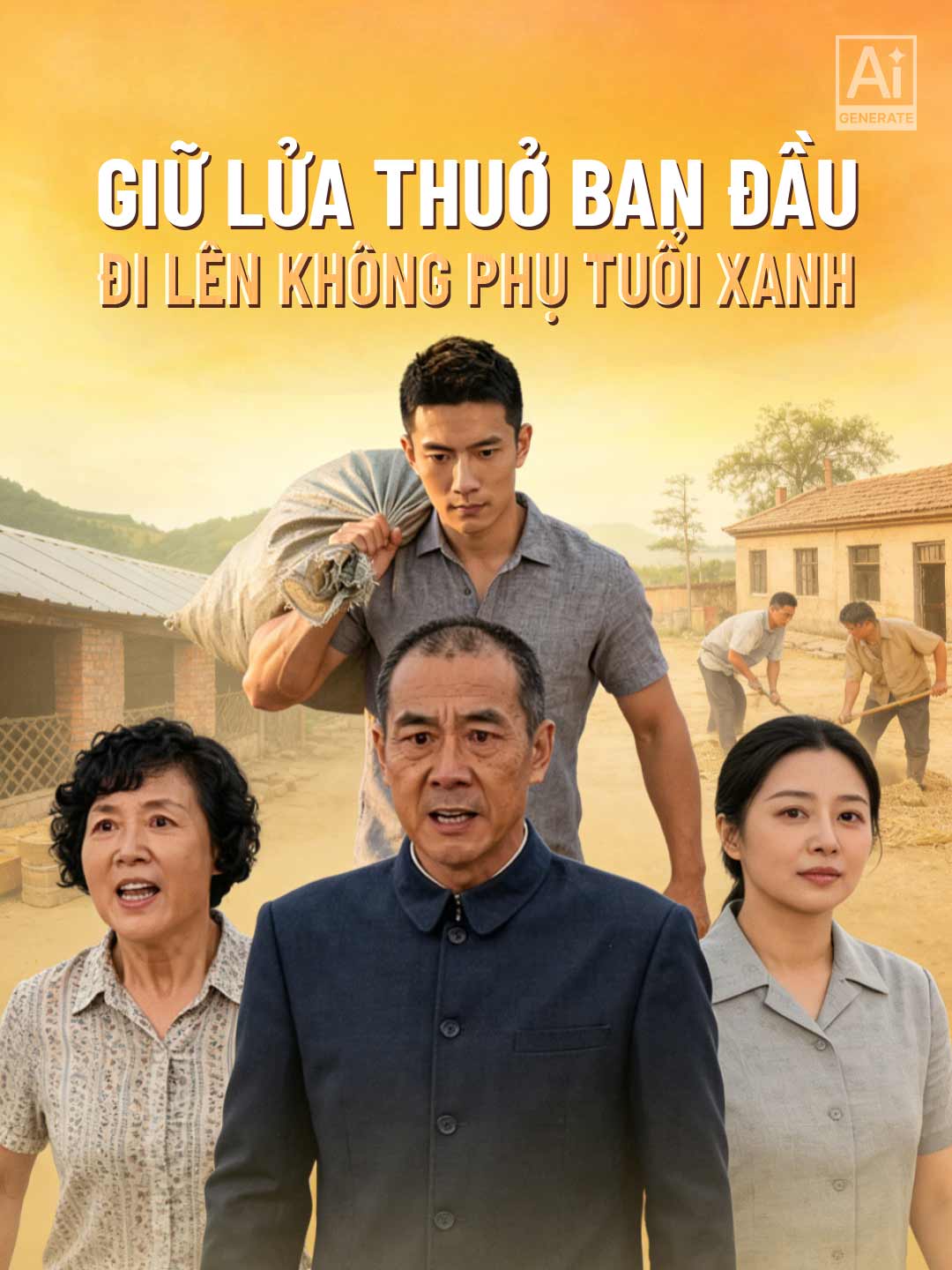 Poster phim ngắn Giữ lửa thuở ban đầu, đi lên không phụ tuổi xanh