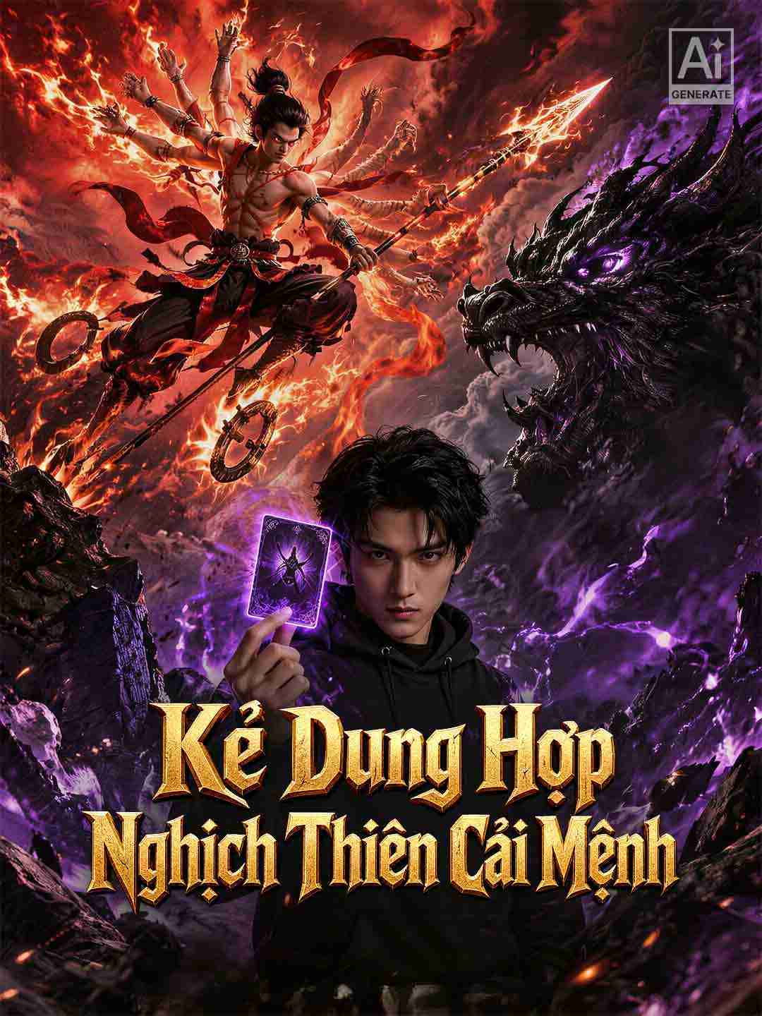 Poster phim ngắn Kẻ Dung Hợp Nghịch Thiên Cải Mệnh