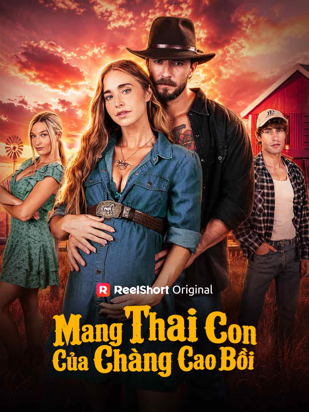 Poster phim ngắn Mang Thai Con Của Chàng Cao Bồi