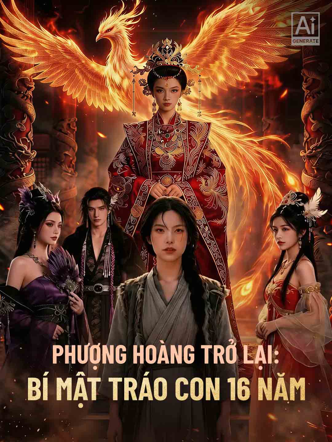 Poster phim ngắn Phượng Vương Trở Về: Bí Mật Tráo Con 16 Năm