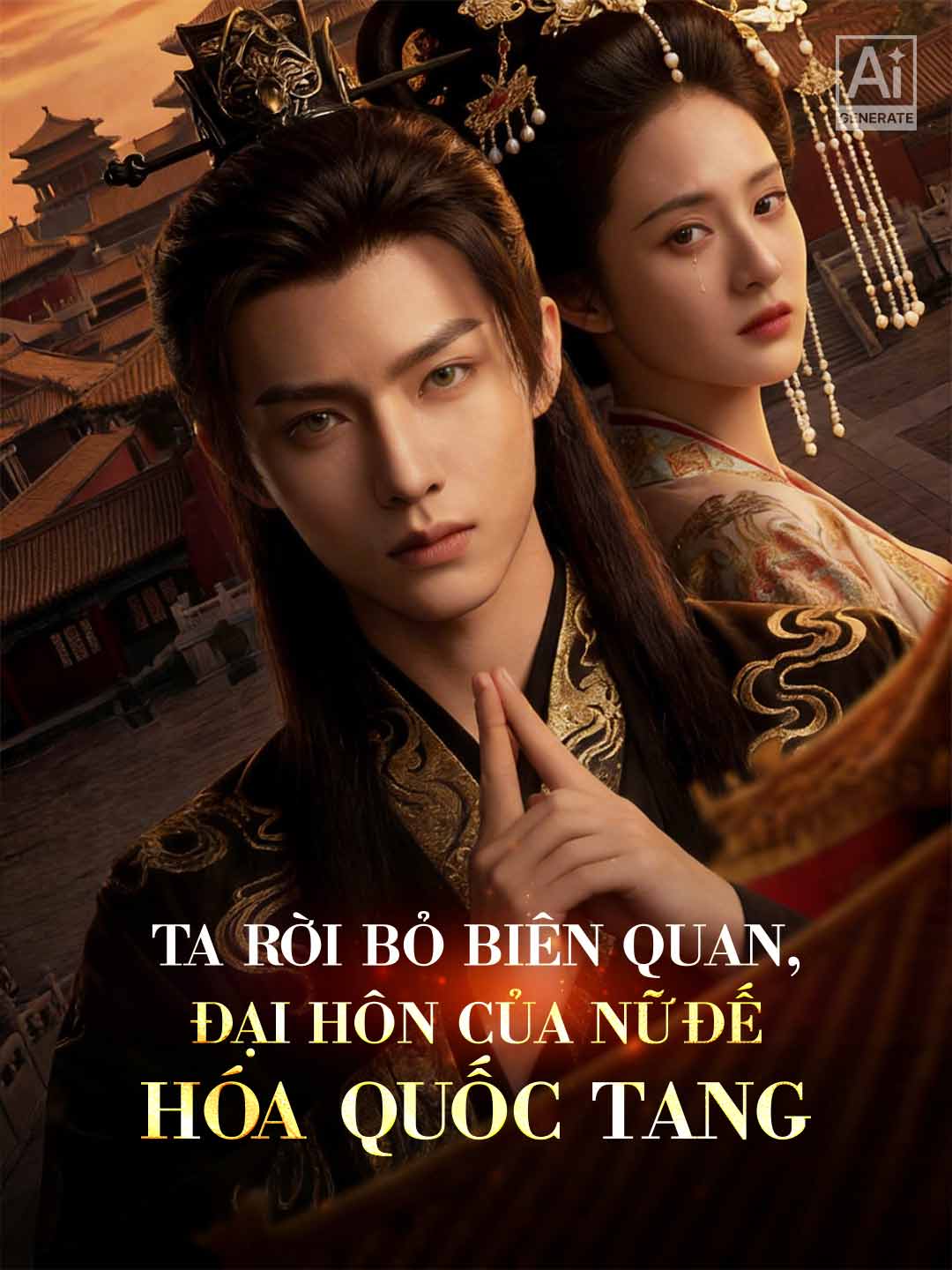 Poster phim ngắn Ta Rời Bỏ Biên Quan, Đại Hôn Của Nữ Đế Hóa Quốc Tang