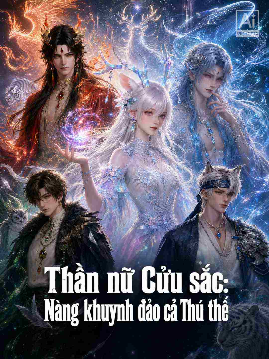 Poster phim ngắn Thần nữ Cửu sắc: Nàng khuynh đảo cả Thú thế