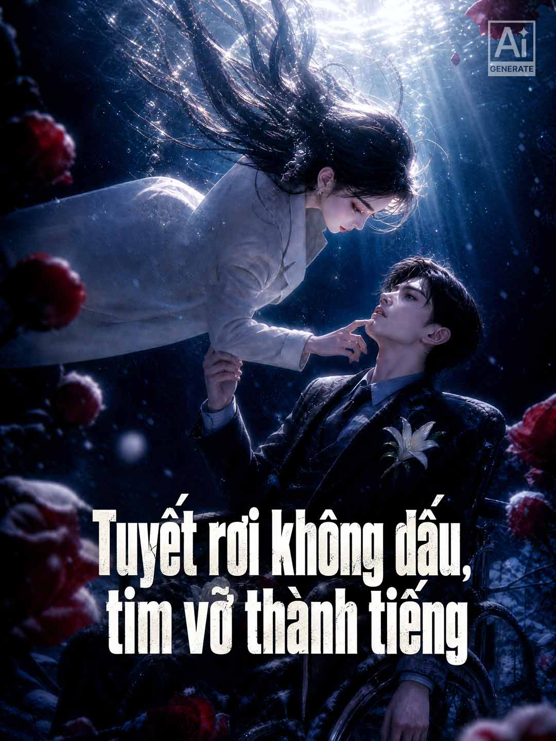 Poster phim ngắn Tuyết rơi không dấu, tim vỡ thành tiếng