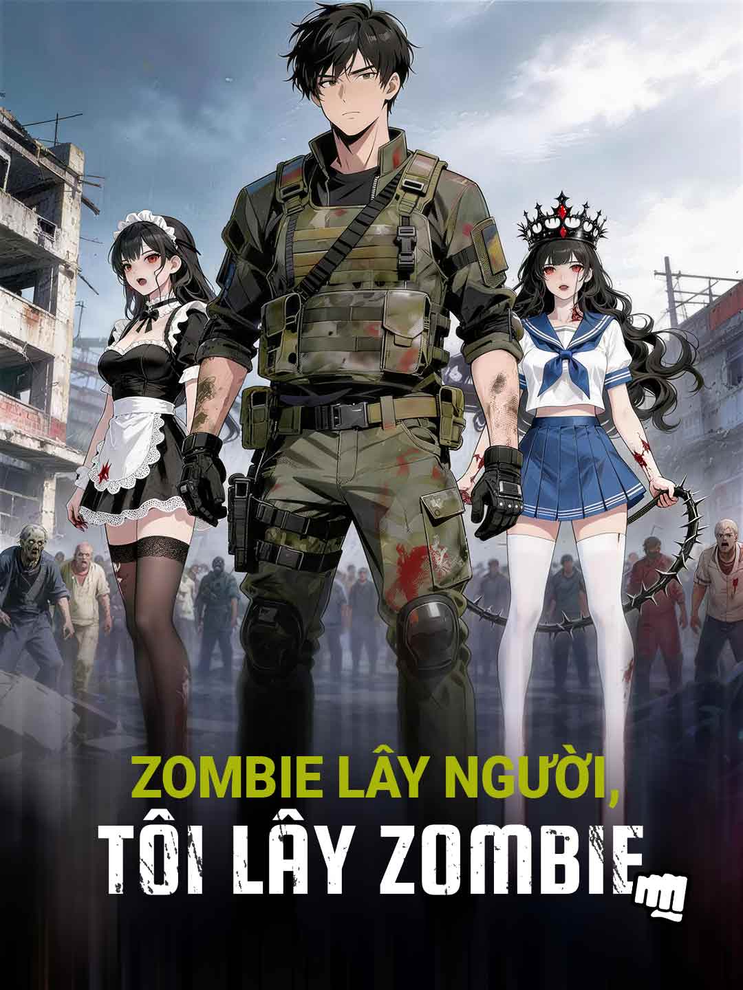 Poster phim ngắn Zombie lây người, tôi lây zombie